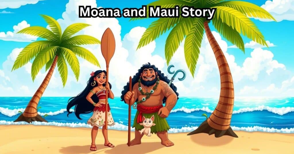 Moana and Maui